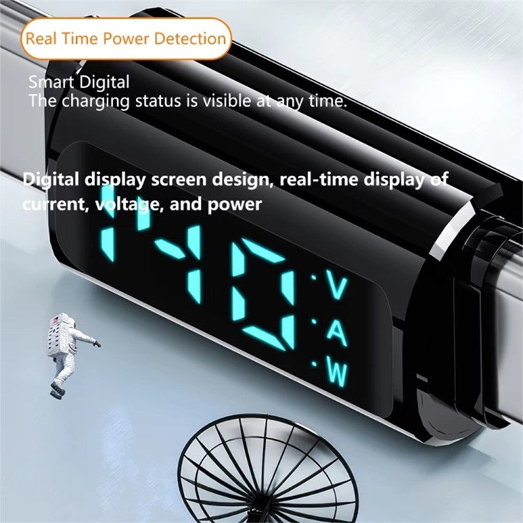 Type-C Male to Male 40Gbps PD 140W Digital Display Charging Data Transmission Adapter - Transparent