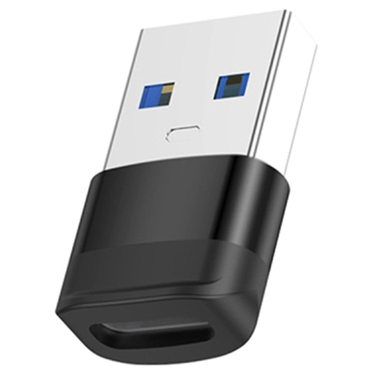 USB 3.0 Male to Type-C Female Converter 5Gbps Data Transmission OTG Adapter - Black