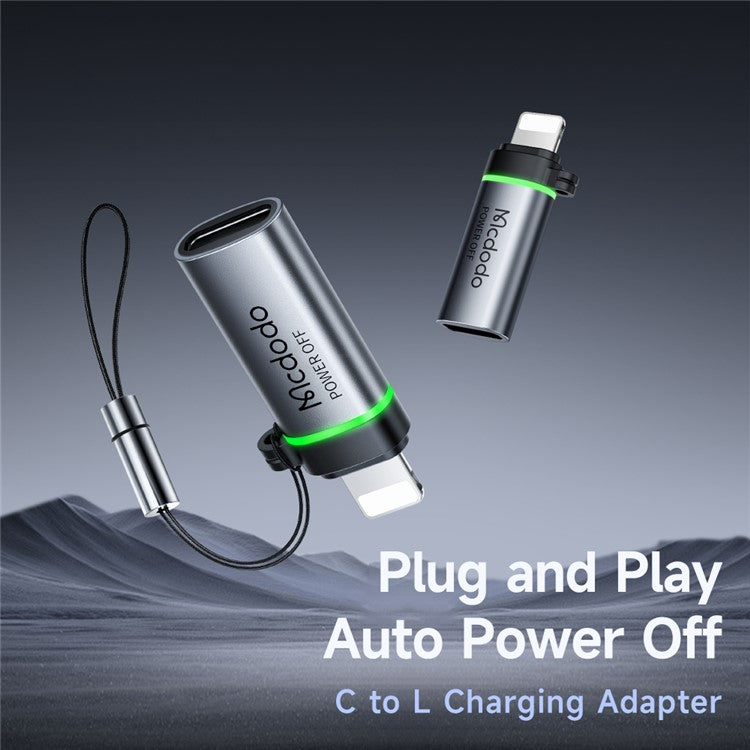 MCDODO OT-2590 Type-C Female to Lightning Male 36W Adapter Data Transmission Auto Power Off