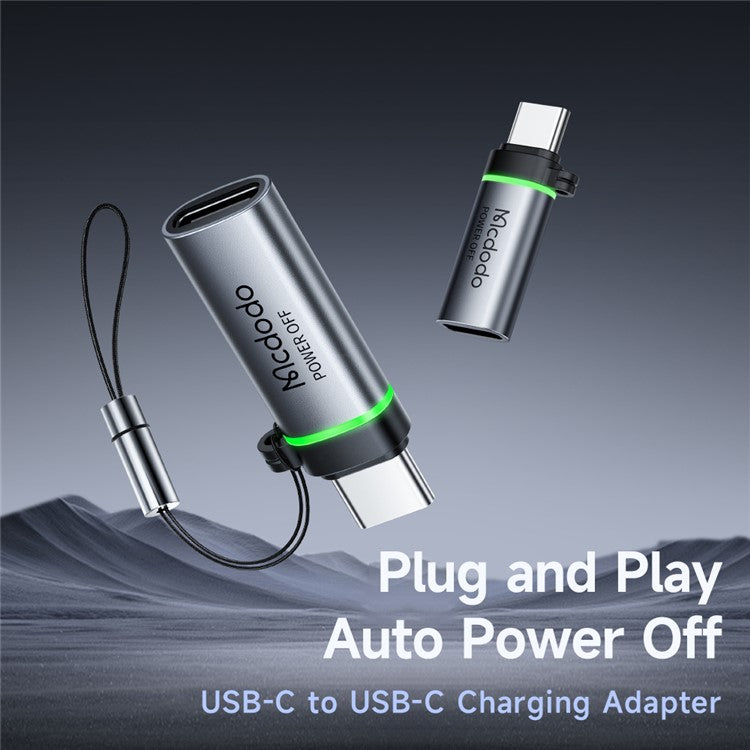 MCDODO OT-2450 USB-C to USB-C 100W Auto Power Off Adapter Data Transmission