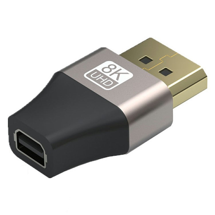 Compatible with Thunderbolt 2 8K / 60Hz Mini DisplayPort Female to DP Male Converter Mini Adapter