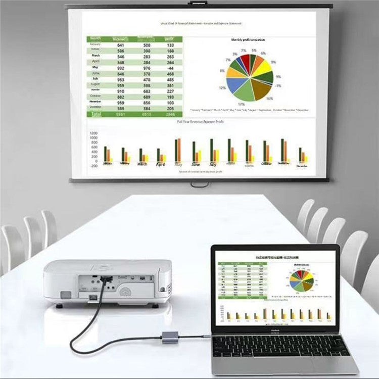 2322 Aluminum Shell Type-C Hub with RJ45 + 4K / 30HZ HD + USB 3.0 + PD 100W Charging Port