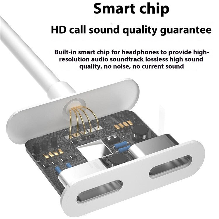 DUDAO L13C Type-C Male to Type-C Female Charging + Type-C Female Audio Headphone Adapter Conversion Cable