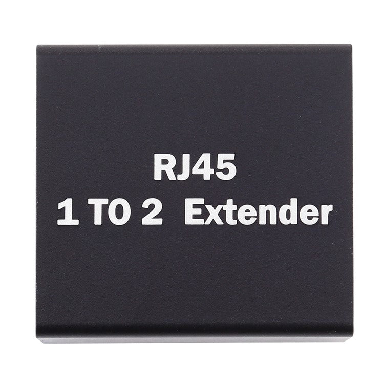 1 to 2 RJ45 Splitter Connector Inline LAN Plugs Ethernet Cable Extender Adapter - Black