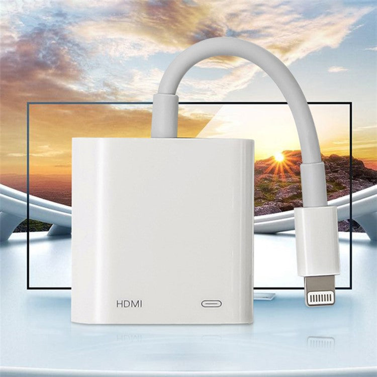 Lightning to HDMI Digital AV Adapter 1080P Converter for HDTV/Projector/Monitor