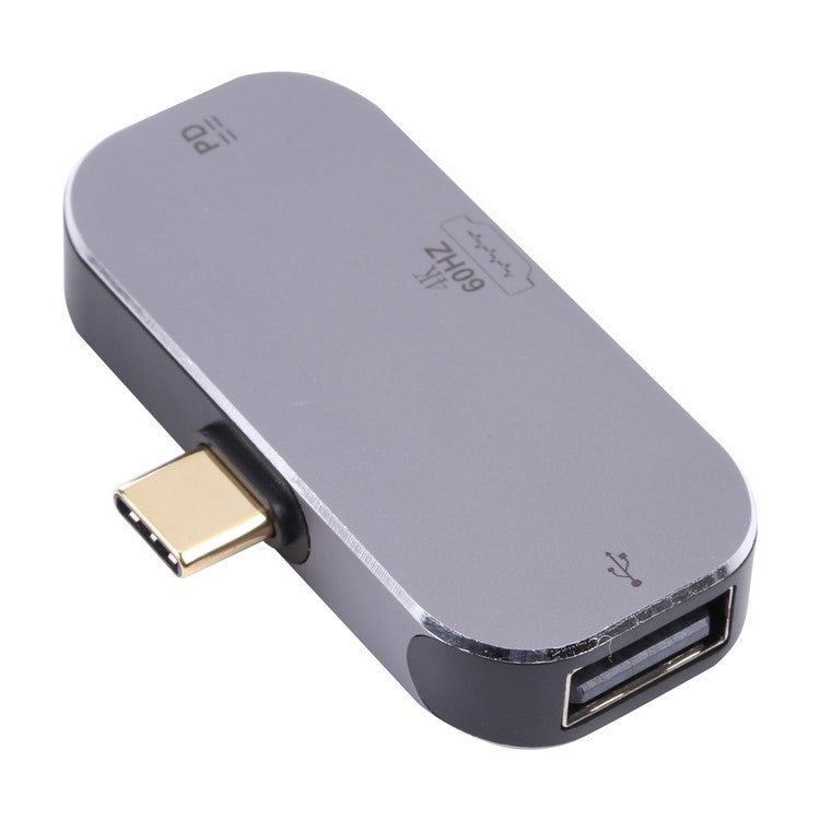 3-in-1 Type-C Male to Type-C Charging Port+USB+4K 60Hz HDMI Female Adapter Converter