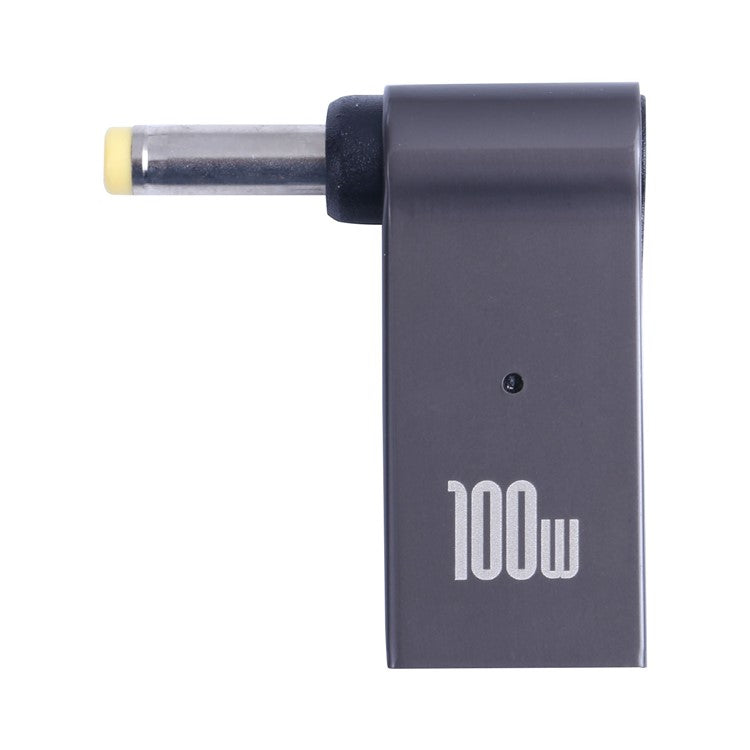 100W Type-C Female to DC 4.0x1.7mm Male Right Angle Laptop Charging Converter Plug Adapter for Lenovo