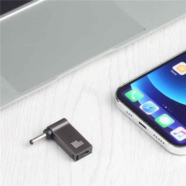 100W Type-C Female to DC 3.5x1.35mm Male Laptop PD Fast Charging Converter Plug Adapter