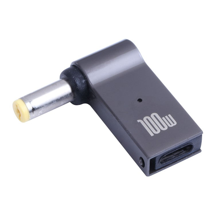 100W Type-C Female to DC 5.5x1.7mm Male Right Angle Fast Charging Converter Plug Laptop Adapter for Acer