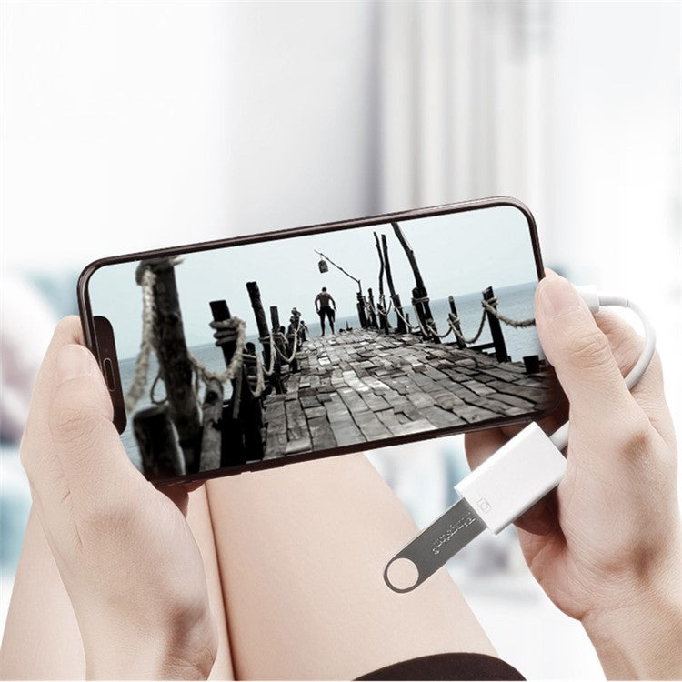 YESIDO GS10 USB 3.0 to Lightning OTG Adapter Converter for iPhone 12 11 Pro Xs Max XR X 8 7 6