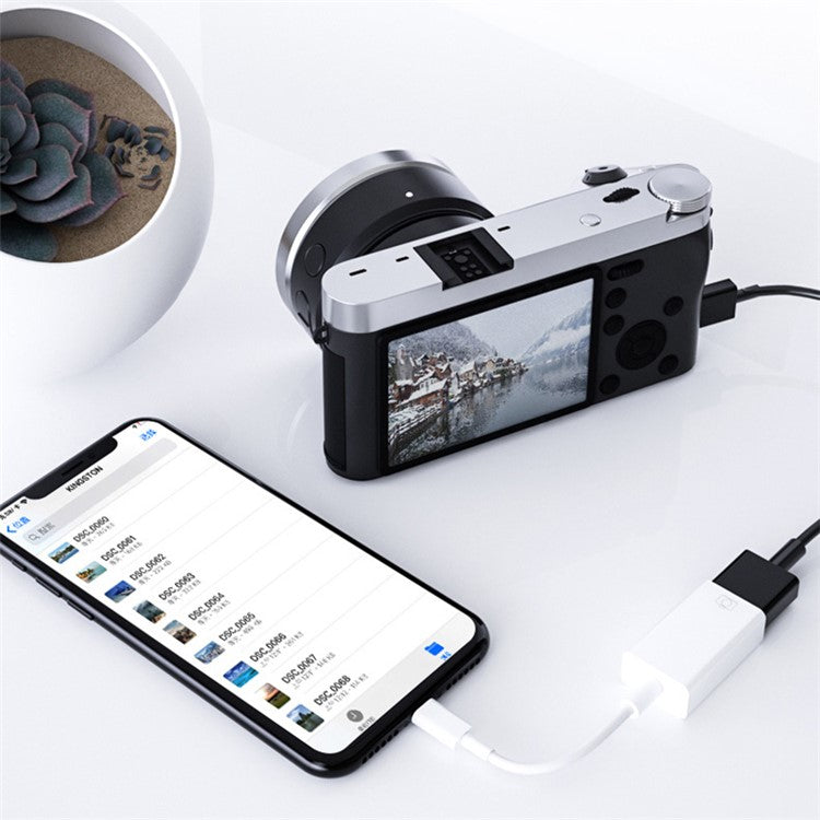 YESIDO GS10 USB 3.0 to Lightning OTG Adapter Converter for iPhone 12 11 Pro Xs Max XR X 8 7 6