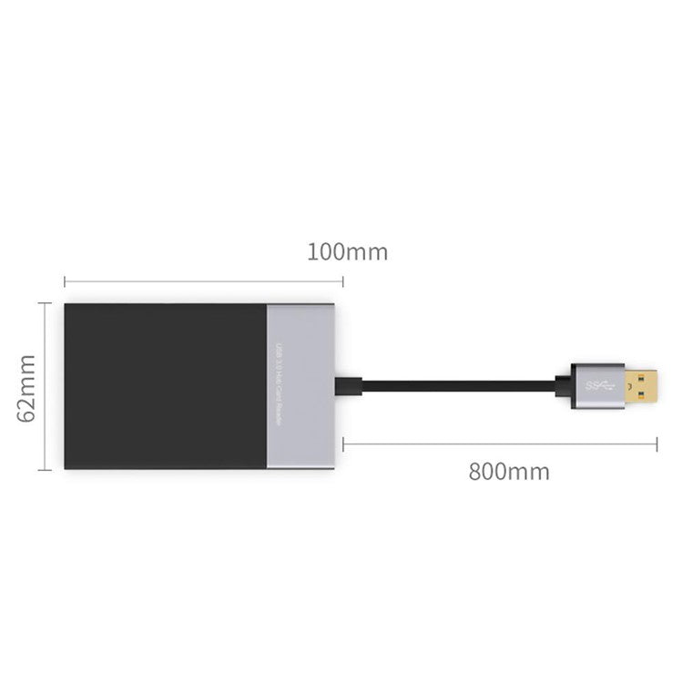 USB Hub Fast Speed USB 3.0 Splitter Adapter Cable Multifunction 6-in-1 Card Reader USB Converter Support XQD / SD / TF / CF Card