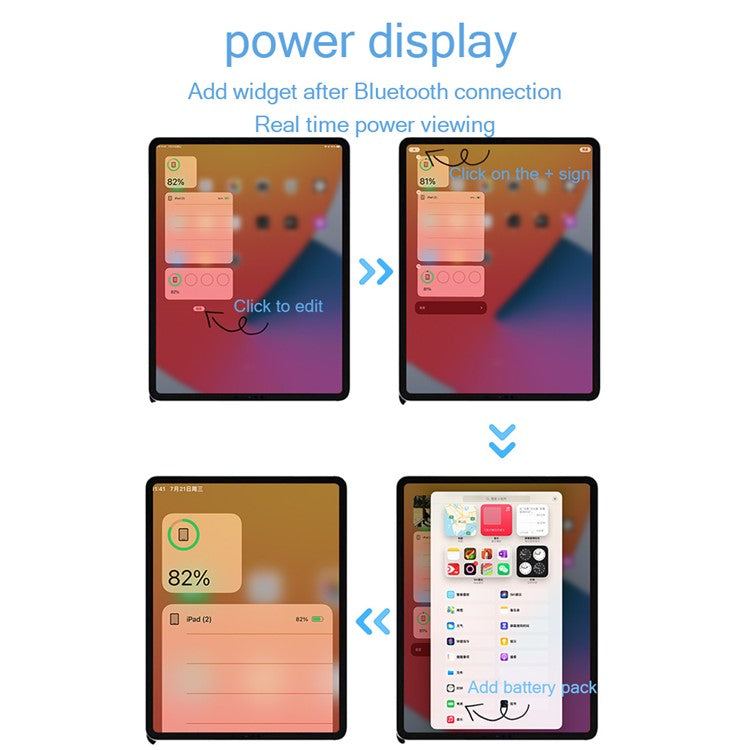 JD56 Active Stylus Pen for iPad Tablets Writing Drawing Rechargeable Stylus Magnetic Design Fine Point Pencil