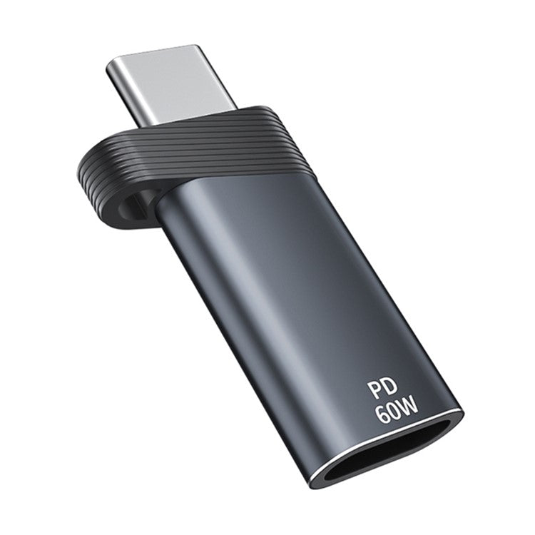 ADS-615 PD 60W Fast Charging Type-C Male to iP Female Adapter Cell Phone Converter for iPhone, MacBook - Tarnish