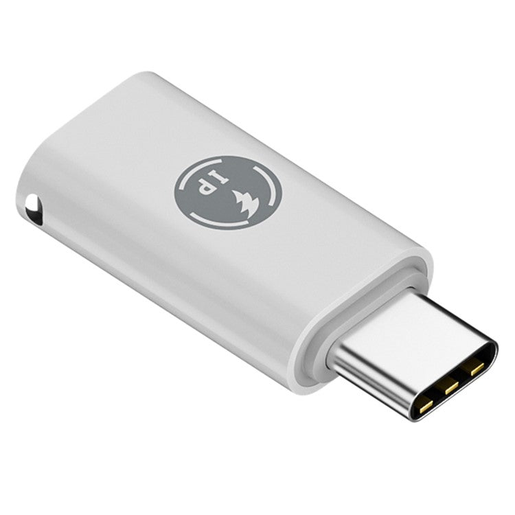 ABS Charging Adapter Type-C Male to iP Female Converter Fast Data Transfer Speed