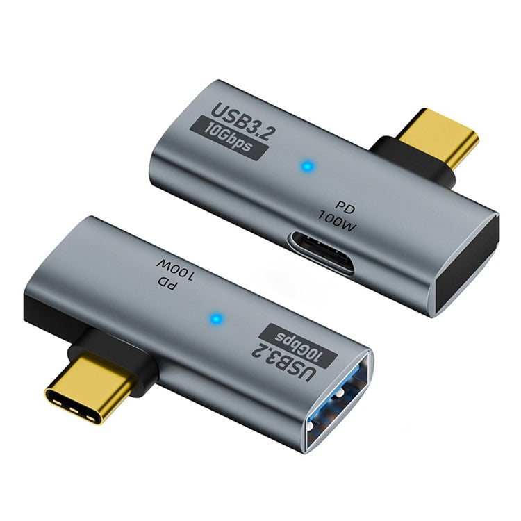 USB 3.2 Adapter Type-C to USB-A / USB-C Adapter 10Gbps OTG USB-C 2 to 1 Converter with PD 100W Charge