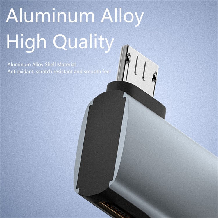 Micro USB Male to USB Female OTG Adapter Micro USB to USB-A + USB2.0 Charging Data Converter