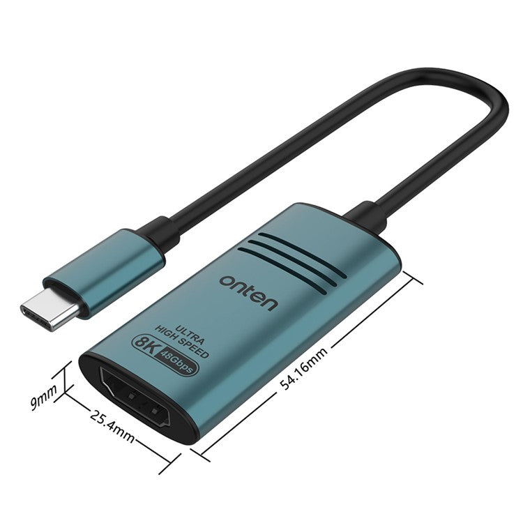 ONTEN UC981 8K 30Hz USB-C Male to HDMI Female Video Converter Adapter