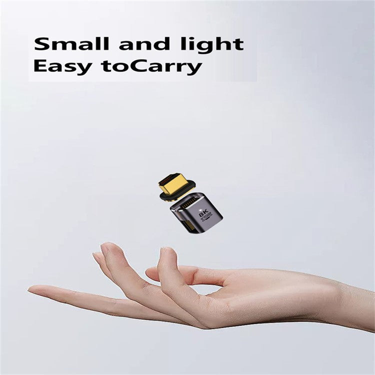 H8K-2 Magnetic HDMI Male to Female Adapter 8K 60Hz 48Gbps Video Converter for UHD HDTV Monitor