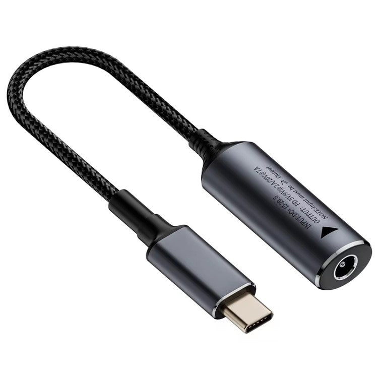 Laptop Type-C Power Adapter to DC 5.5x2.1mm Female Connector 140W Charger Plug