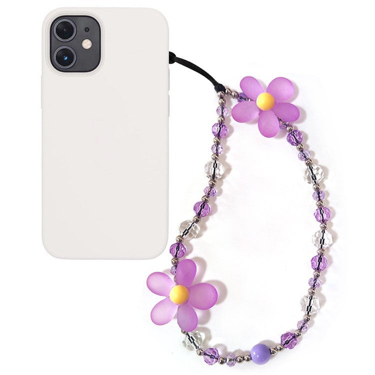 Beaded Phone Charm Strap Detachable Phone Anti-Lost Chain, Length: 16cm+5cm - SJ-A240011A