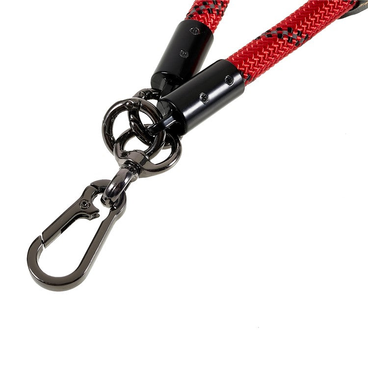 30cm Thickened Lanyard Hand Wrist Strap for Phone, USB Flash Drive, Keychain, ID Name Tag - Red