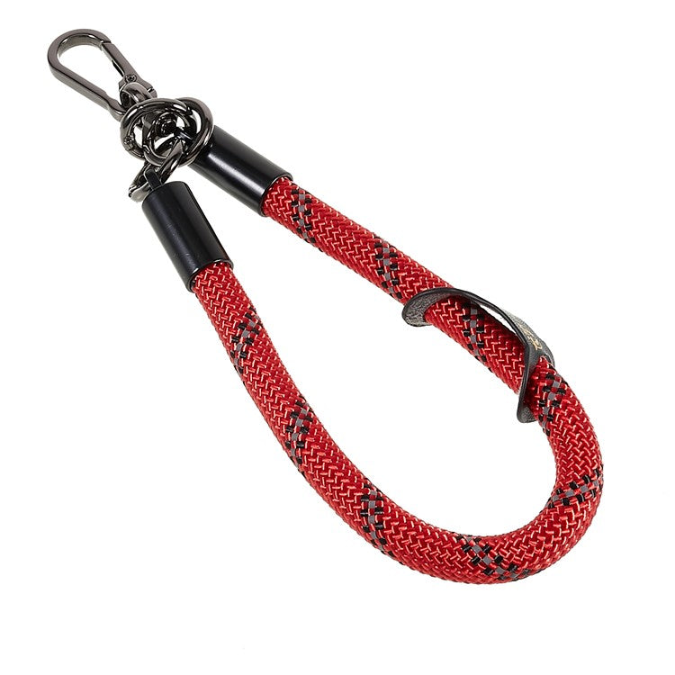 30cm Thickened Lanyard Hand Wrist Strap for Phone, USB Flash Drive, Keychain, ID Name Tag - Red