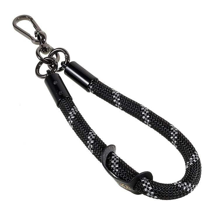 30cm Thickened Lanyard Hand Wrist Strap for Phone, USB Flash Drive, Keychain, ID Name Tag - Black