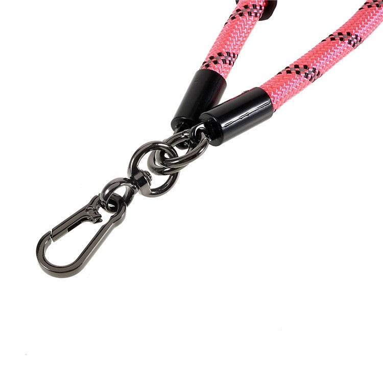 30cm Thickened Lanyard Hand Wrist Strap for Phone, USB Flash Drive, Keychain, ID Name Tag - Pink