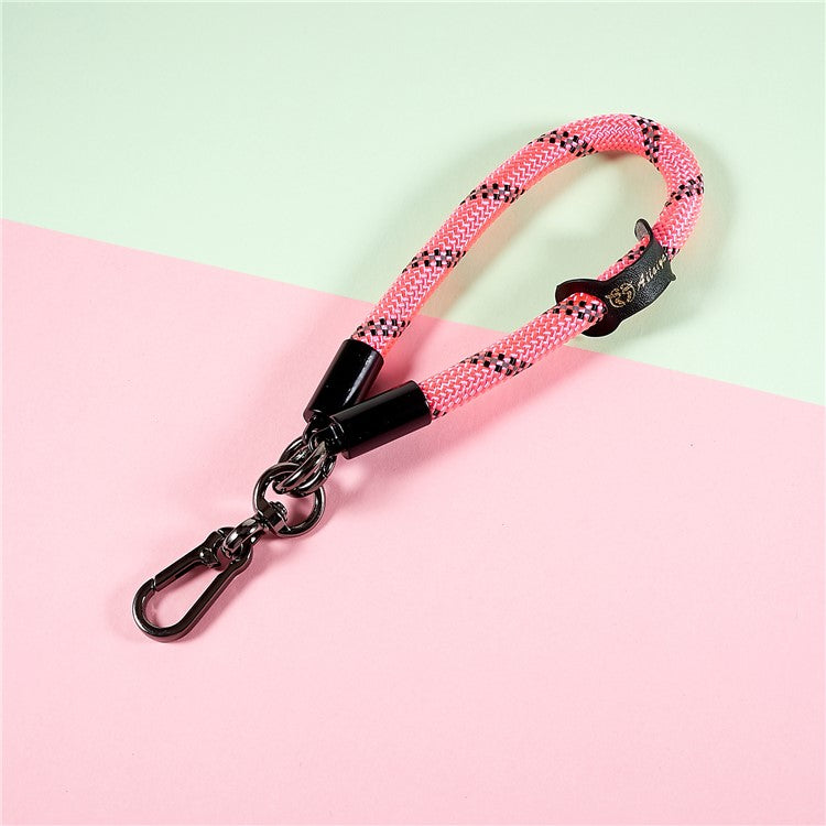 30cm Thickened Lanyard Hand Wrist Strap for Phone, USB Flash Drive, Keychain, ID Name Tag - Pink