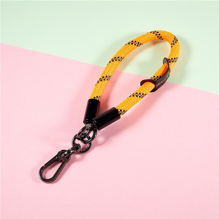 30cm Thickened Lanyard Hand Wrist Strap for Phone, USB Flash Drive, Keychain, ID Name Tag - Orange