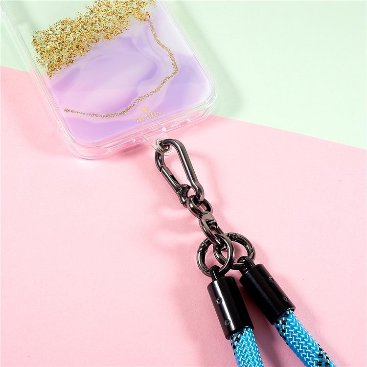 30cm Thickened Lanyard Hand Wrist Strap for Phone, USB Flash Drive, Keychain, ID Name Tag - Sky Blue