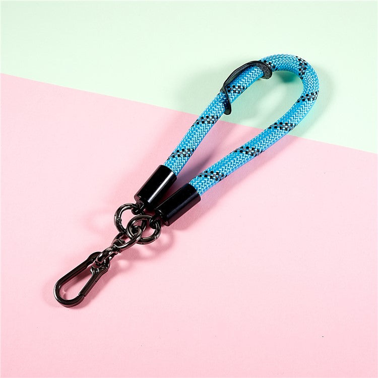 30cm Thickened Lanyard Hand Wrist Strap for Phone, USB Flash Drive, Keychain, ID Name Tag - Sky Blue