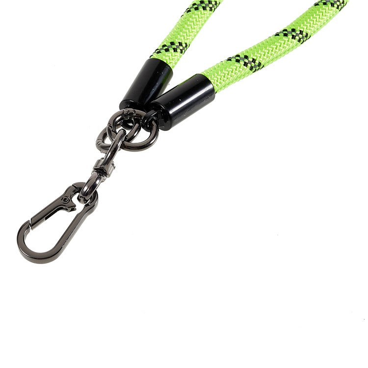 30cm Thickened Lanyard Hand Wrist Strap for Phone, USB Flash Drive, Keychain, ID Name Tag - Fluorescent Green