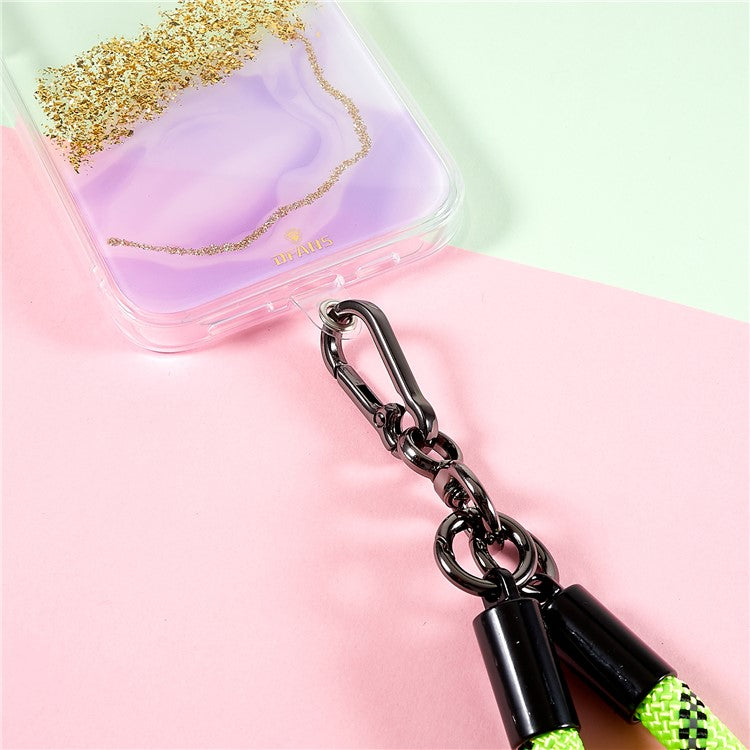 30cm Thickened Lanyard Hand Wrist Strap for Phone, USB Flash Drive, Keychain, ID Name Tag - Fluorescent Green