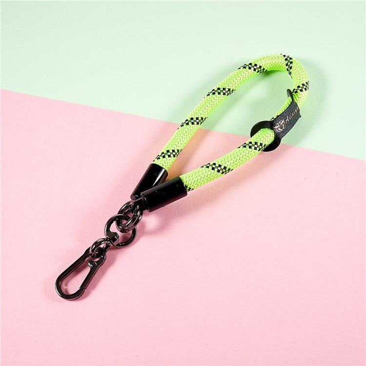30cm Thickened Lanyard Hand Wrist Strap for Phone, USB Flash Drive, Keychain, ID Name Tag - Fluorescent Green