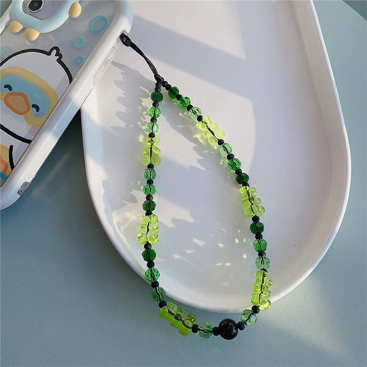 Phone Charm 32cm+5cm Bear Phone Lanyard Phone Bracelet Aesthetic Wrist Strap - SJ-A220014H