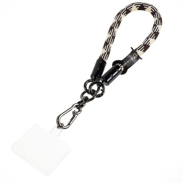 30cm Thickened Universal Wrist Strap for Phone Camera USB Flash Drive Dual Color Hand String Holder Lanyard - Black