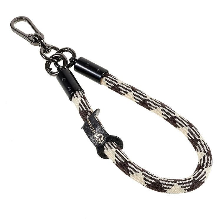 30cm Thickened Universal Wrist Strap for Phone Camera USB Flash Drive Dual Color Hand String Holder Lanyard - Black