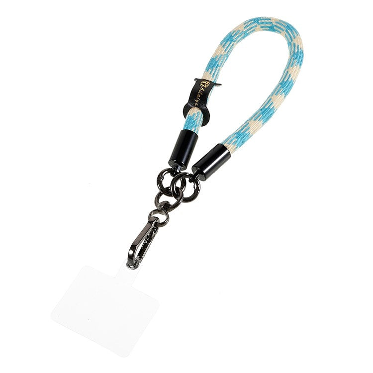 30cm Thickened Universal Wrist Strap for Phone Camera USB Flash Drive Dual Color Hand String Holder Lanyard - Blue