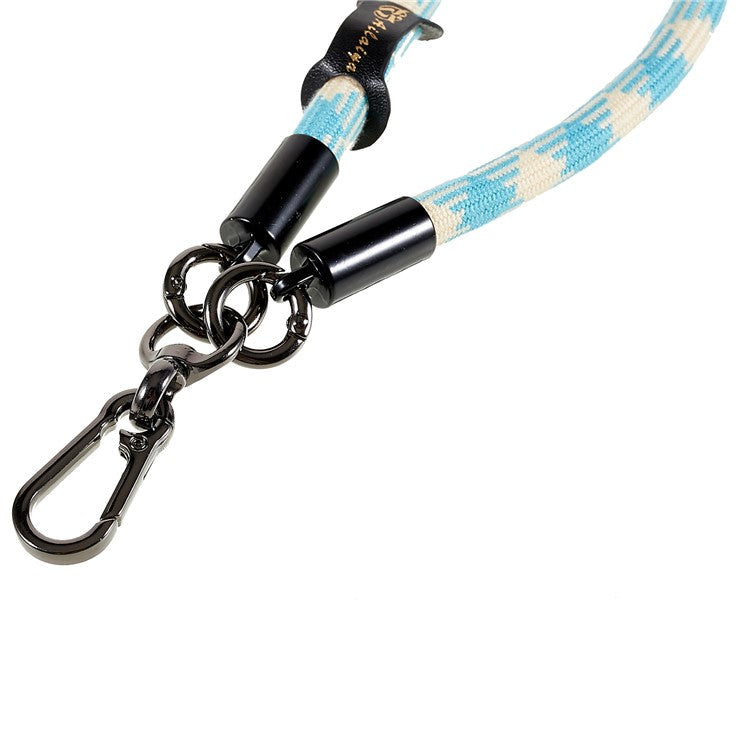 30cm Thickened Universal Wrist Strap for Phone Camera USB Flash Drive Dual Color Hand String Holder Lanyard - Blue