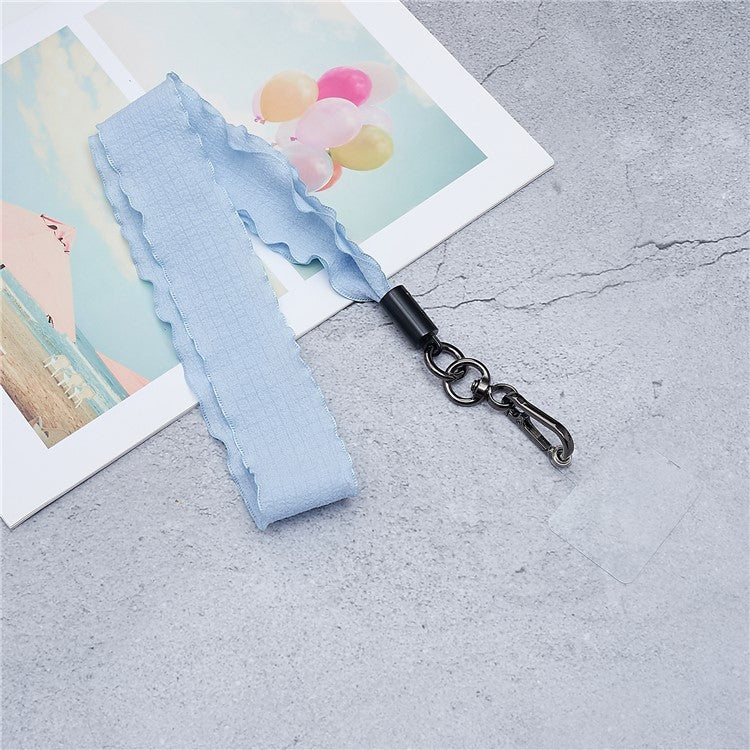 Scarves Phone Strap Crossbody Phone Lanyard Strap Neck Strap with Patch for Smartphones Mobile - Style I