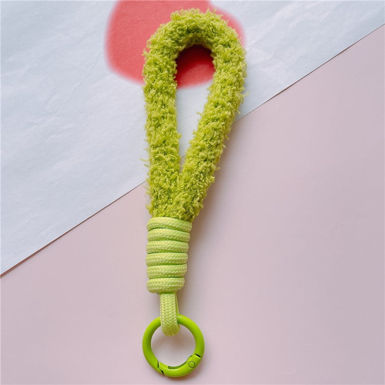 Phone Strap 16cm Woven Polyester Hands-Free Cell Phone Wristlet Bracelet - Green
