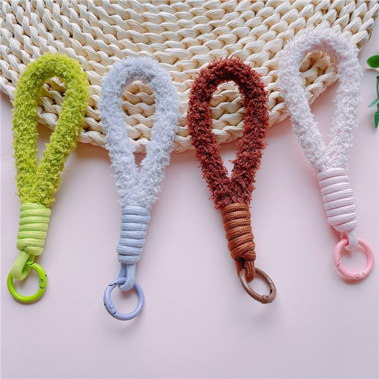 Phone Strap 16cm Woven Polyester Hands-Free Cell Phone Wristlet Bracelet - Green