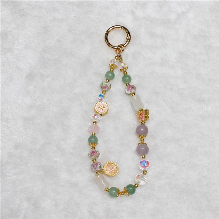 Cell Phone Lanyard 26cm Auspicious Bead Phone Chain Wrist Strap - Type I