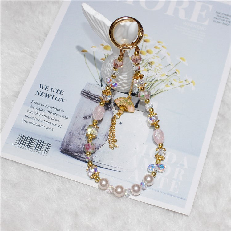 Cell Phone Lanyard 26cm Auspicious Bead Phone Chain Wrist Strap - Type K