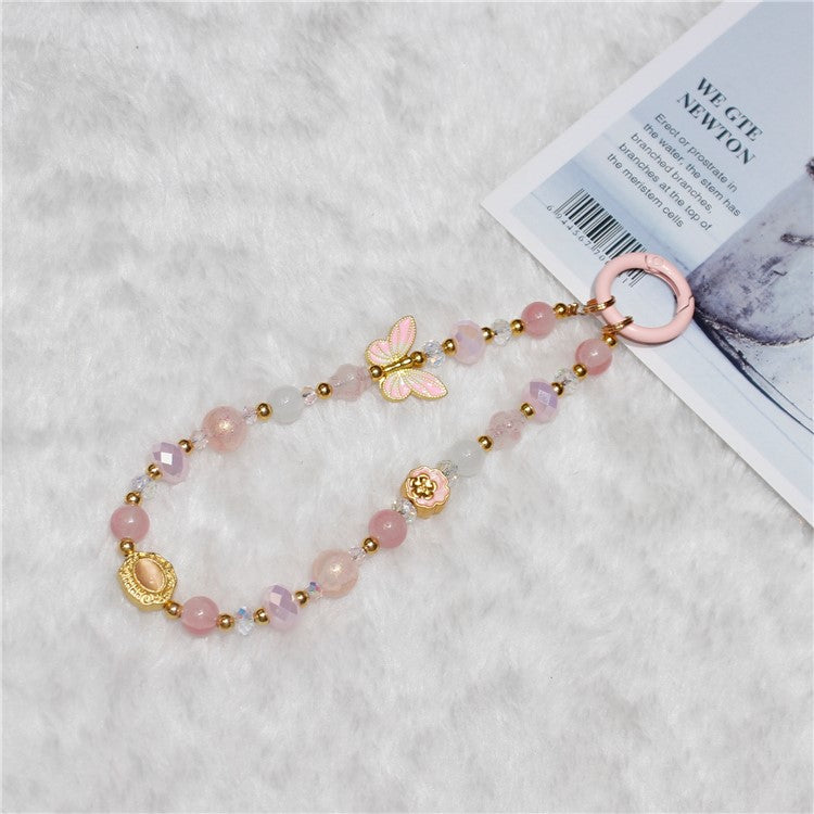 Cell Phone Lanyard 26cm Auspicious Bead Phone Chain Wrist Strap - Type L