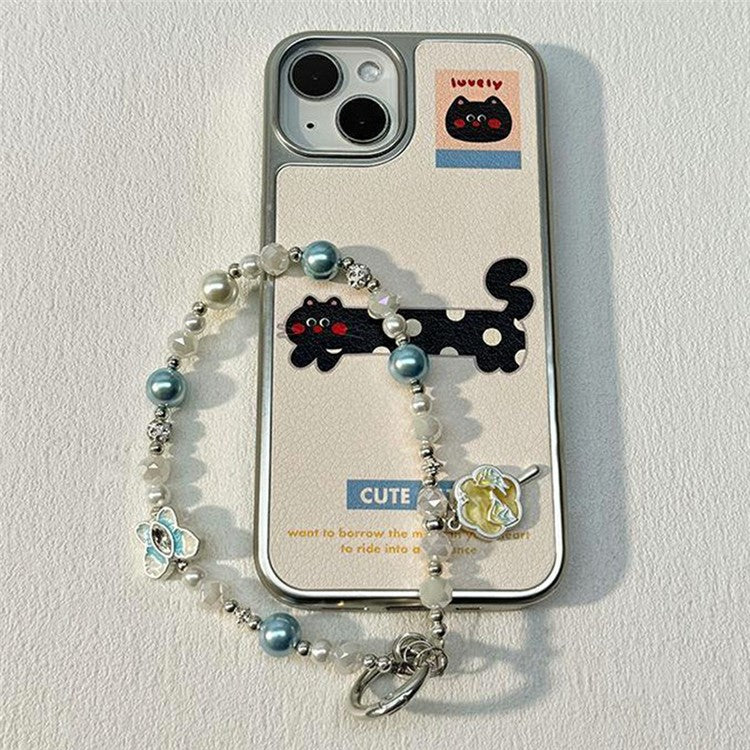 Cell Phone Lanyard 26cm Plum Blossom Umbrella Phone Chain Wrist Strap with Tether Tab - Blue