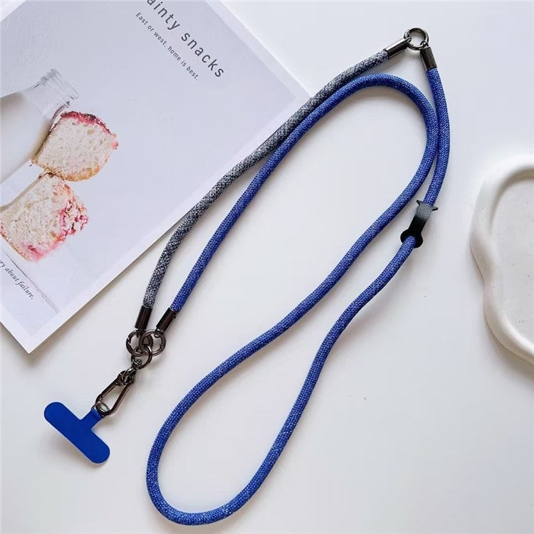 150cm 2 in 1 Long Short Lanyard Phone Crossbody Strap with Tether Tab, Diameter: 8mm - Style J