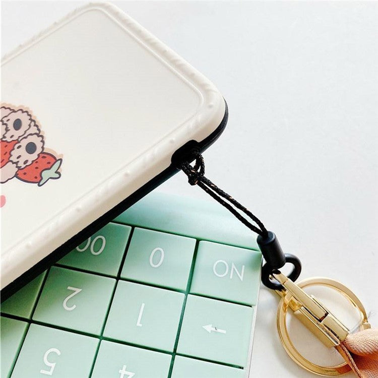 Cell Phone Lanyard Keychain Lanyard Neck Strap Nurse Lanyard for Phone Case and Keys - Silk Ribbon / Milk Tea Color